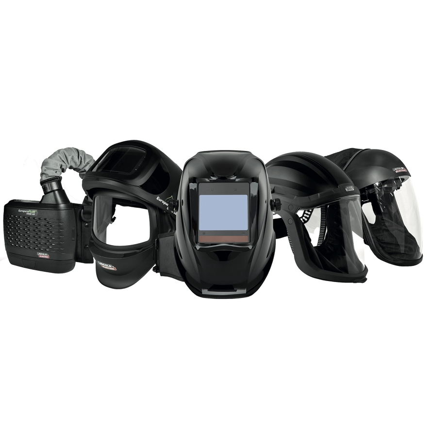 Lincoln Electric Europure Schweissschutz-Helm "Flip up" PLUS 5500 LS Atemschutz-Gebläse